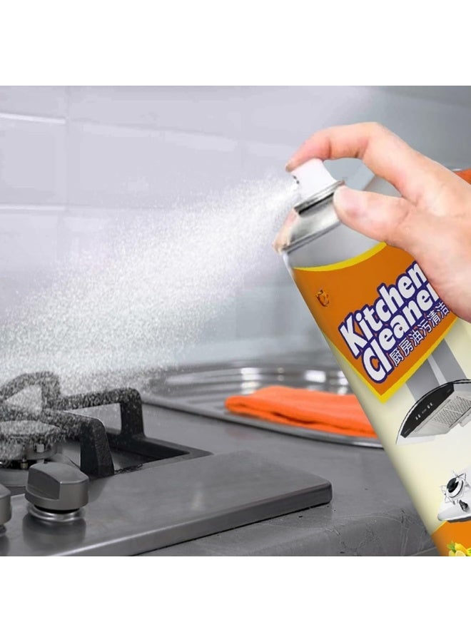 منظف ​​رغوي للمطبخ 500 مل - بخاخ متعدد الأغراض فعال لإزالة بقع الشحوم والزيوت والدهون الصعبة من شفاطات المطبخ وأسطح العمل والمواقد وأجهزة المطبخ - Image 3